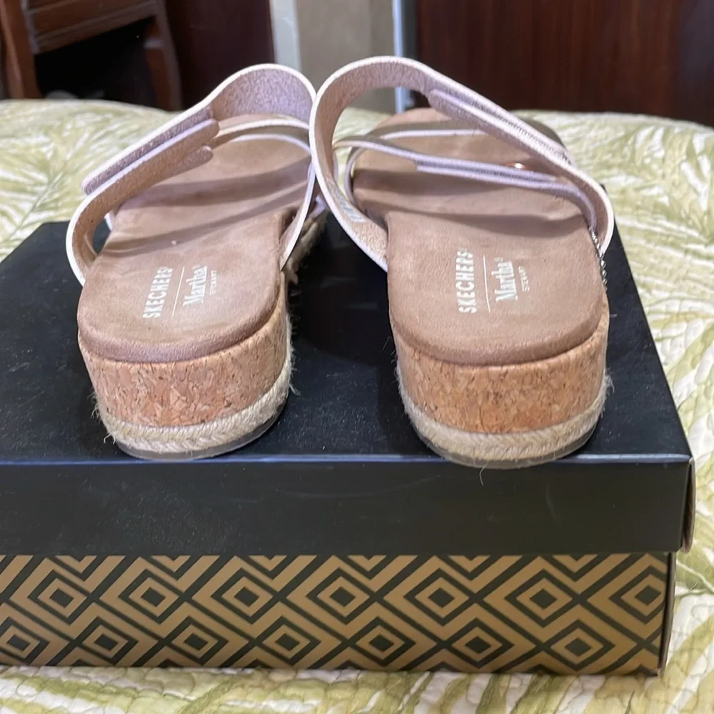 Skechers Martha Stewart rose gold, espadrille, sandals - Picture 5 of 9